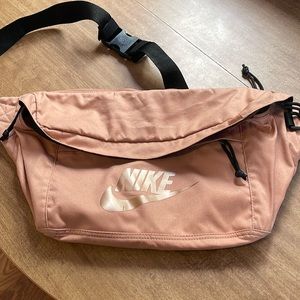 Nike Tech Hip Pack Crossbody Bag in rose gold